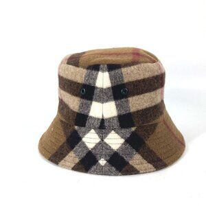 BURBERRY 8048929 check hat hat bucket hat bob hat hat cotton Beige/Brown